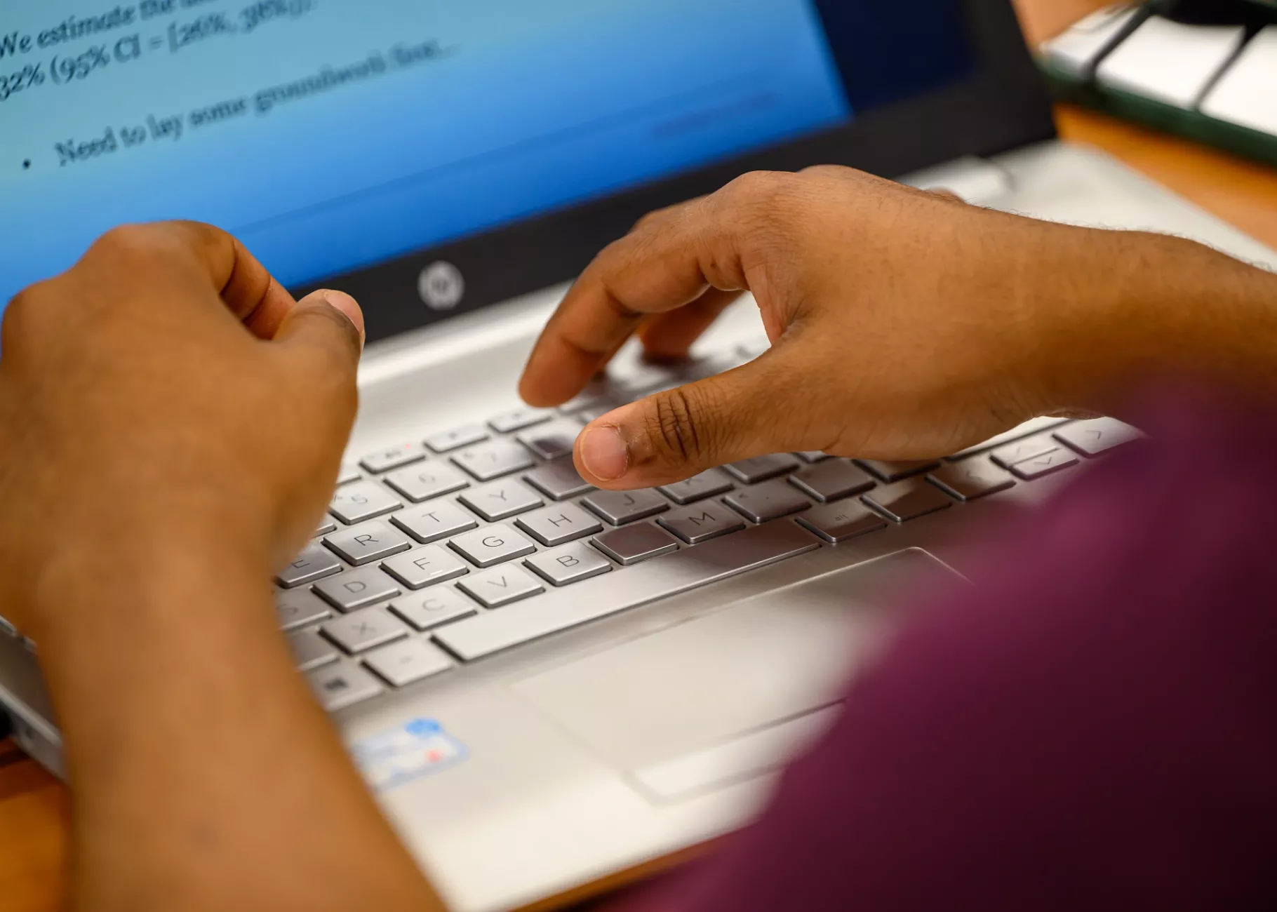 Students listening to a lecture in a nursing class