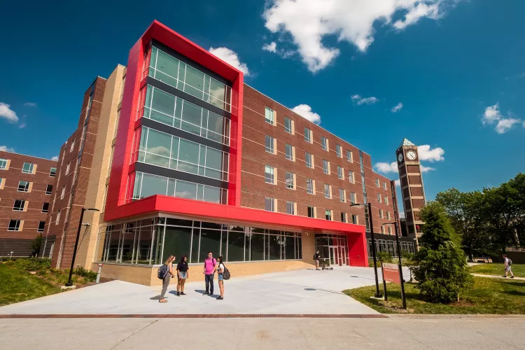 The Belknap Residence Hall is the latest  residence  hall on campus for first year  students.